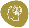 Finding peace of mind icon